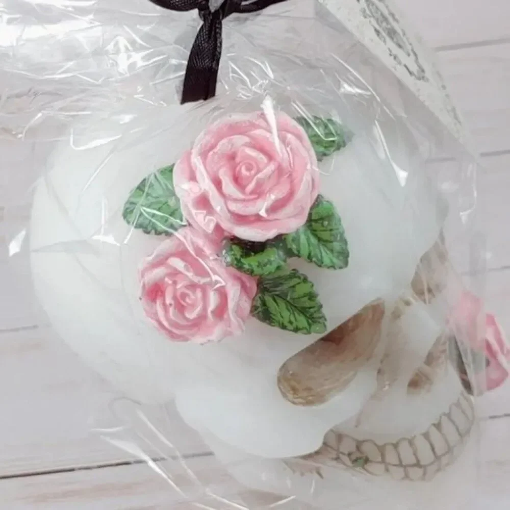 Sugar Skull Candle by Mortar & Bone